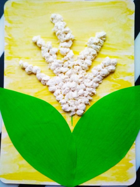 Аппликация из салфеток