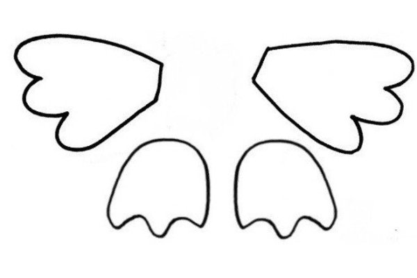 Трафарет цыпленка для аппликации