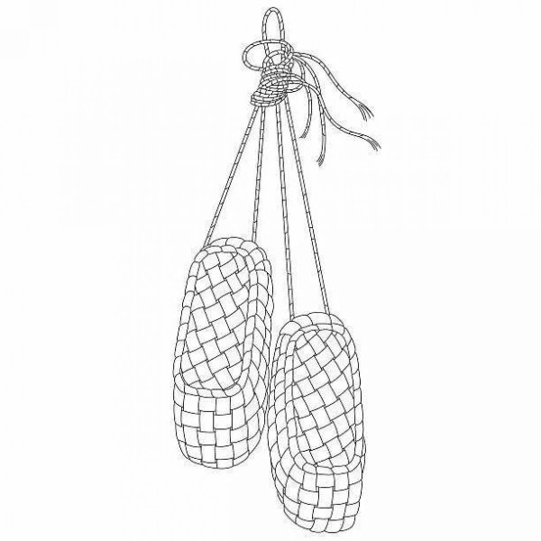 Лапти раскраска для детей