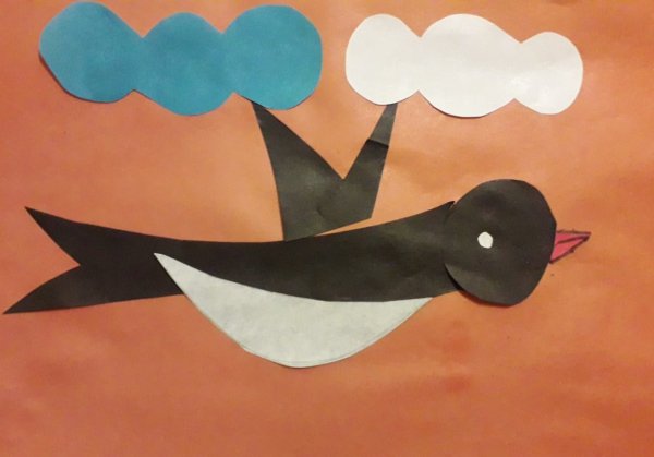 Аппликация Ласточка