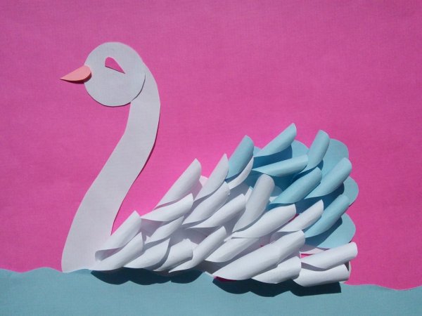 Поделка лебедь