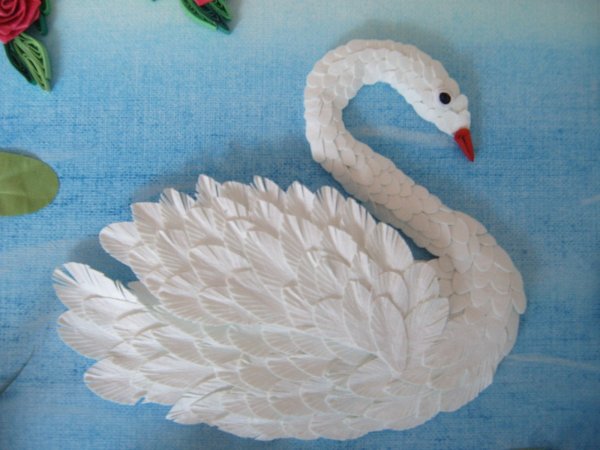 Поделка лебедь