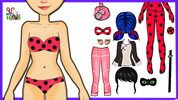 Бумажноя кукла летибак