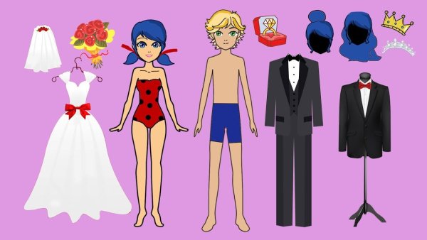 Леди баг paper Doll