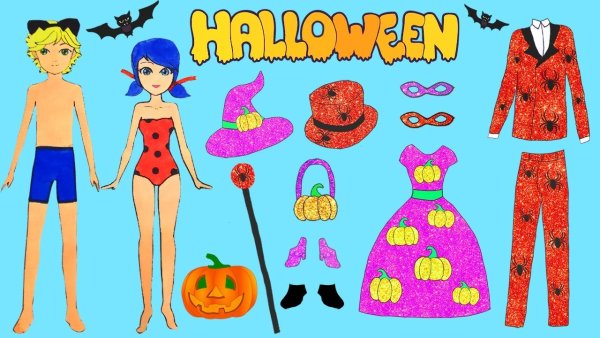 Куклы бумажные с одеждой для вырезания леди баг