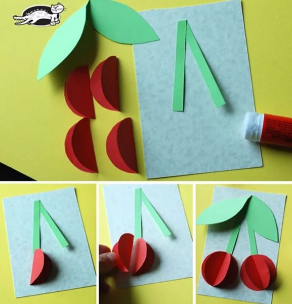 Объемная аппликация для малышей