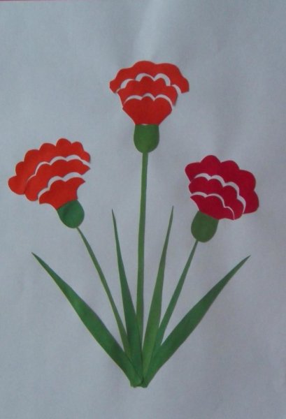 Аппликация с гвоздиками