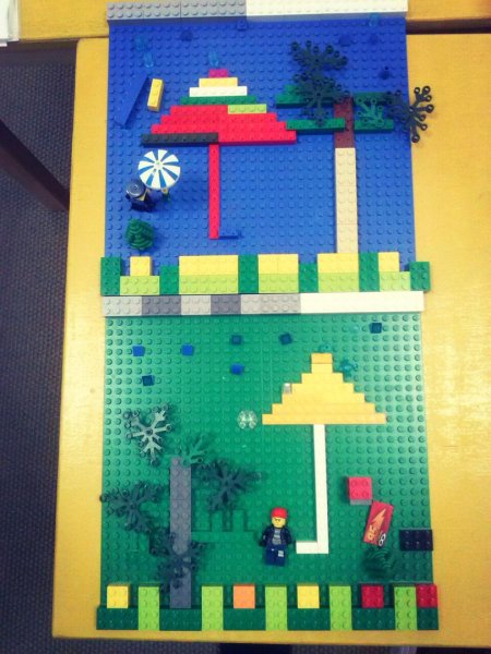 Объемное конструирование из лего