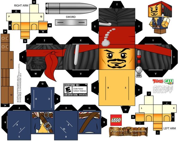 Паперкрафт кубикрафт