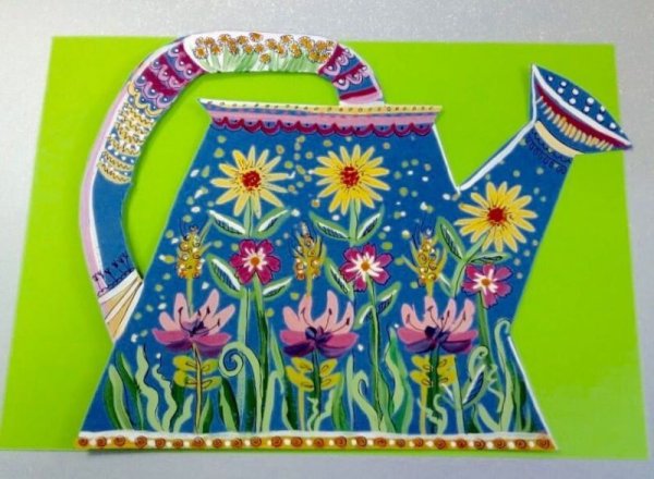 Аппликация лейка