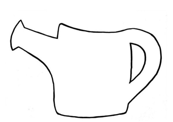 Трафарет лейки для вырезания