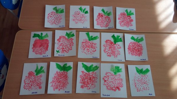 Рисование цветы средняя группа