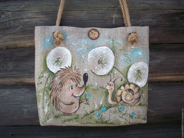 Роспись по мешковине