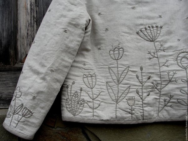 Вышивка на куртке