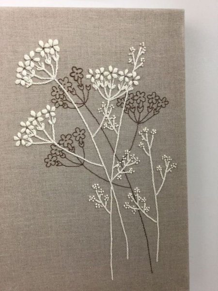 Вышивка на льне