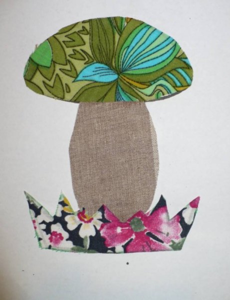 Аппликация из ткани