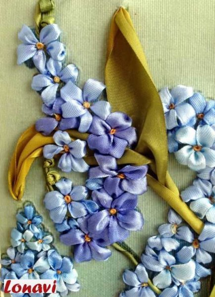 Аппликация из лент