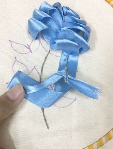 Аппликация из ленточек