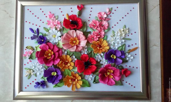 Цветочное панно