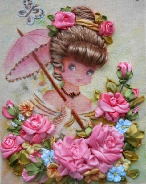 Ленточная вышивка