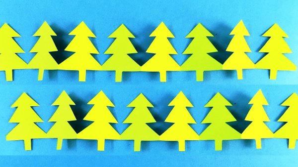 Гирлянда из гармошки