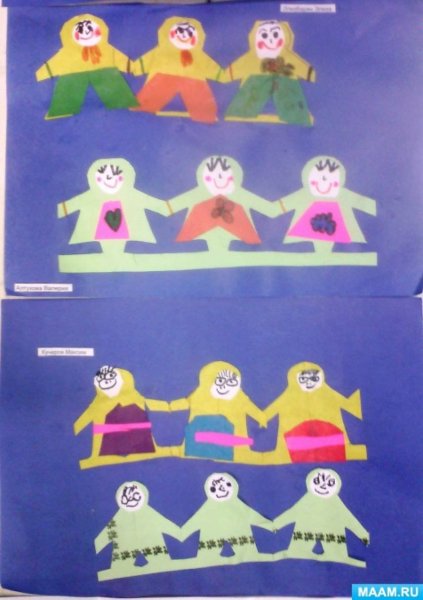 Аппликация хоровод в старшей группе