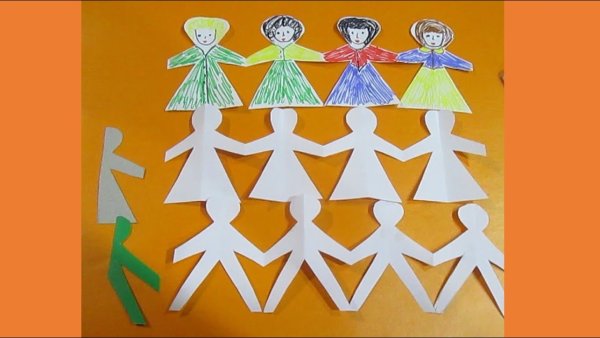 Аппликация хоровод в подготовительной группе