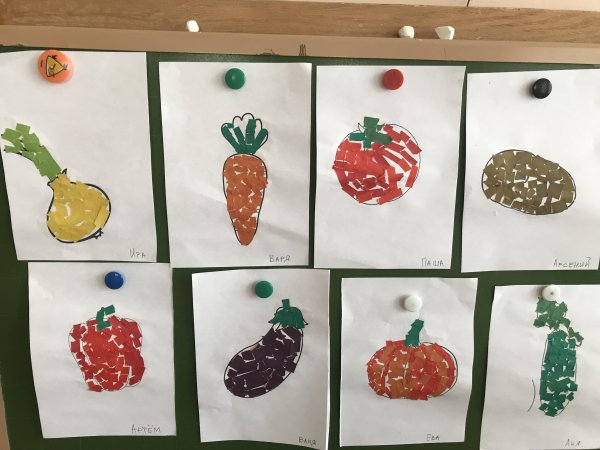 Рисование фрукты младшая группа