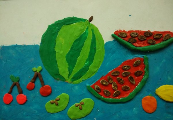 Пластилинография овощи и фрукты