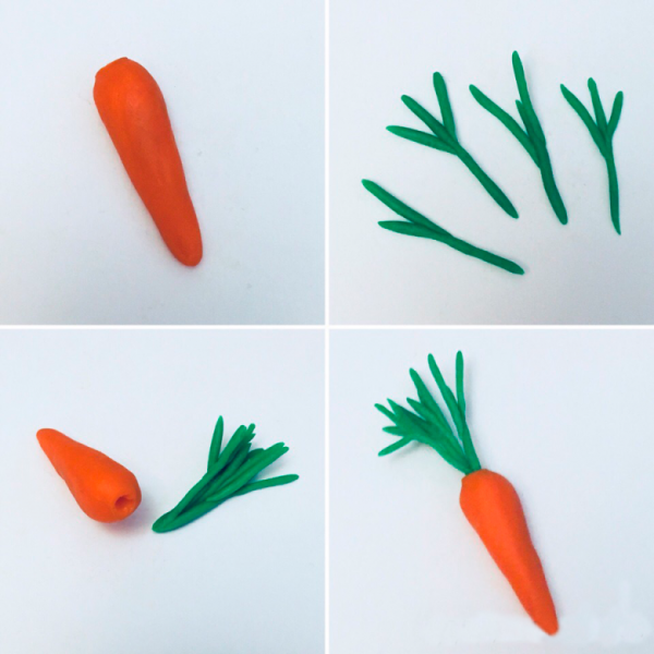 Лепка из пластилина овощи и фрукты