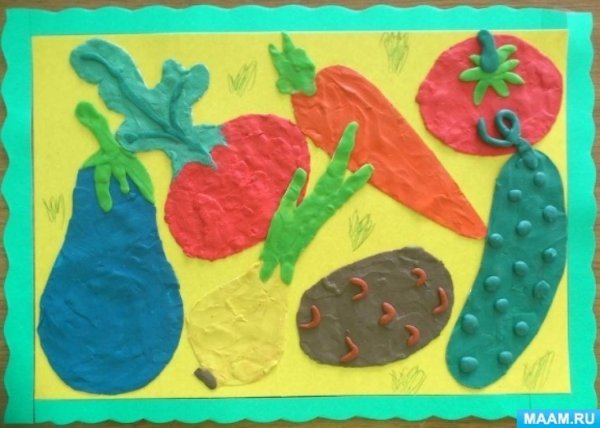 Аппликация из пластилина
