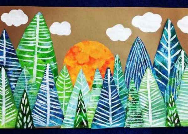 Аппликация природа