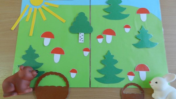 Аппликация Лесная Полянка