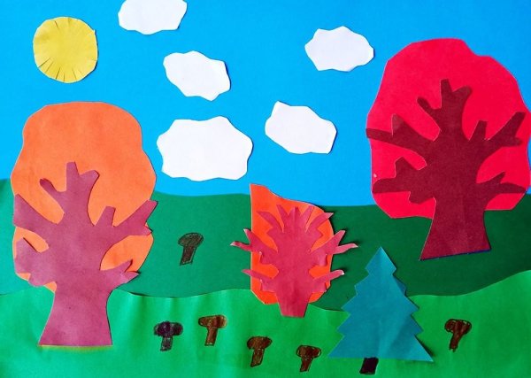 Аппликация Лесная Полянка