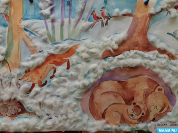 Как на Горке снег рисование