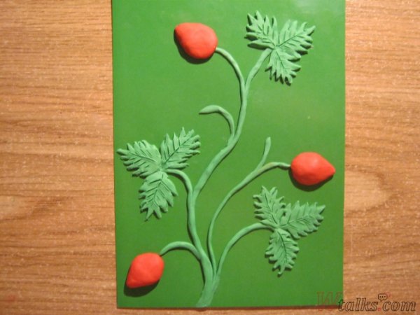 Аппликация земляника в старшей группе