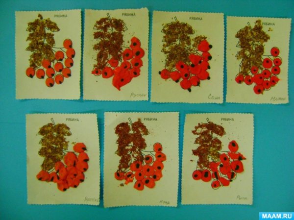 Лепка в средней группе на тему осень