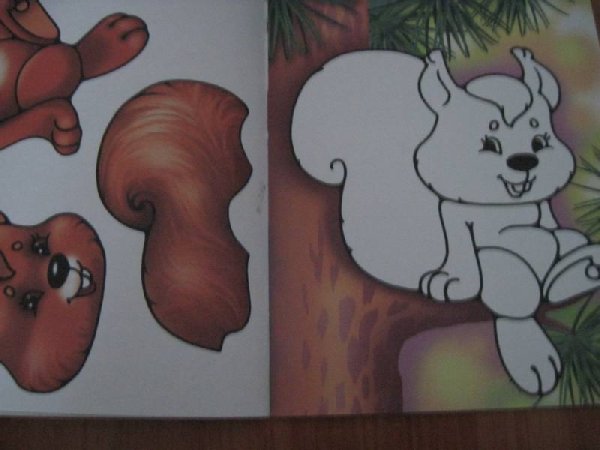 Аппликация Дикие животные