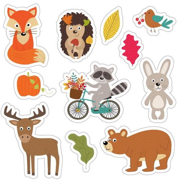 Наклейки животных для детей