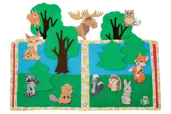 Аппликация лесных животных