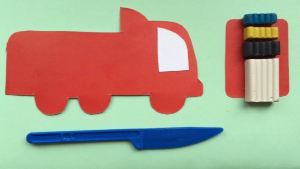 Лепка пожарная машина в старшей группе