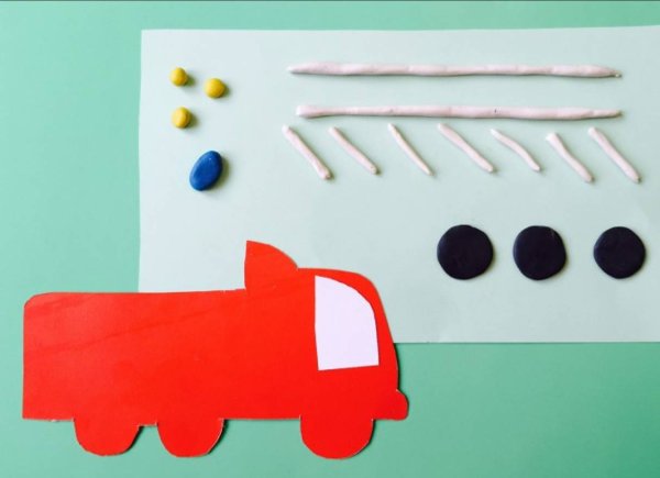 Аппликация на тему транспорт