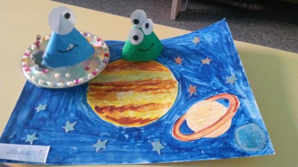 Летающая тарелка поделка