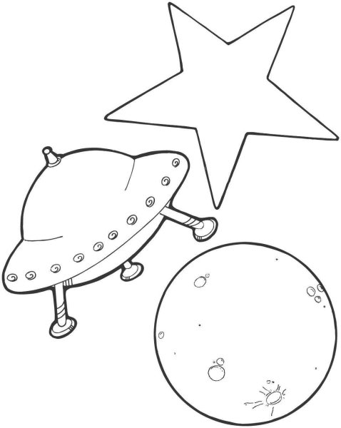 Шаблоны космоса для детей