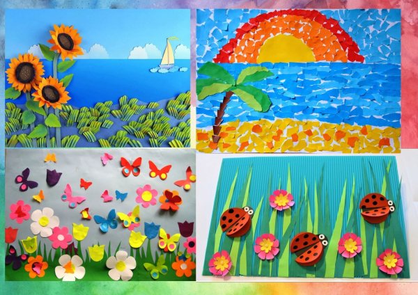 Аппликация на летнюю тему