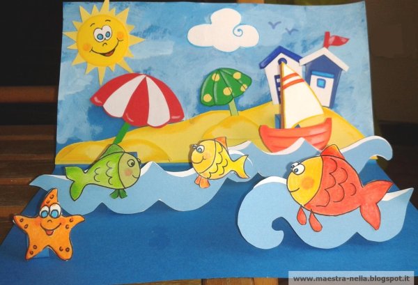 Сюжетная аппликация для детей