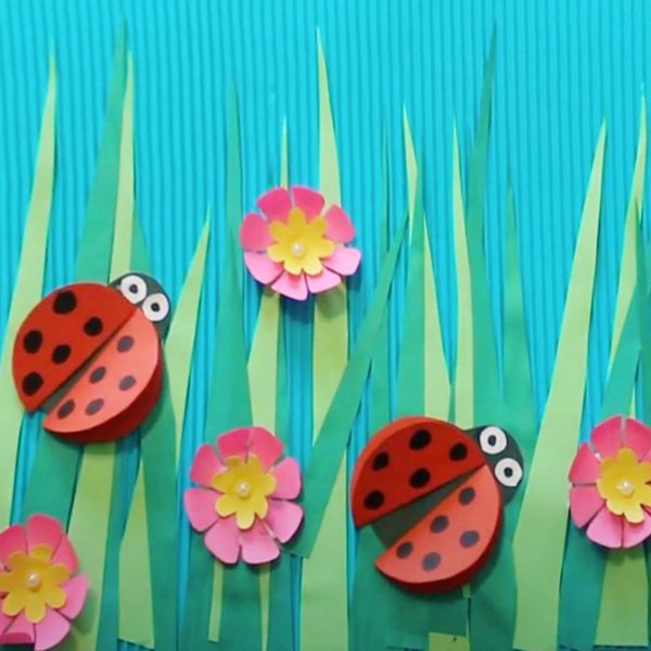 Аппликация на тему лето