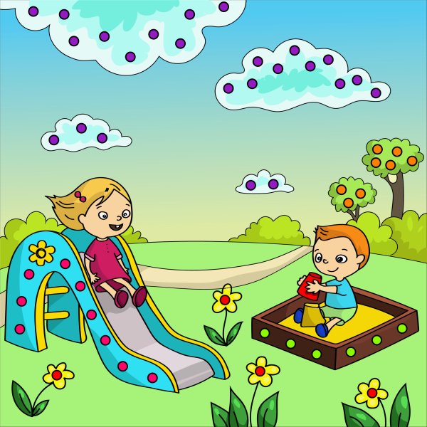 Аппликация летнее развлечение