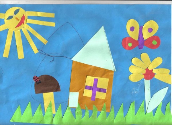 Аппликация летом