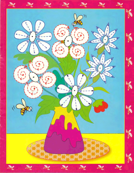 Цветы для пластилинографии для детей